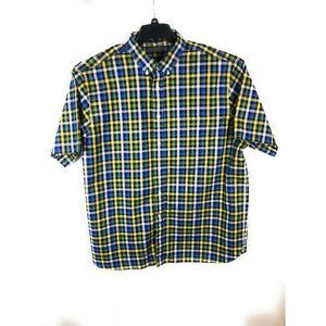 Daniel Cremieux Men's 2XL Short Sleeve Button Up Multicolor Cotton Shirt A65